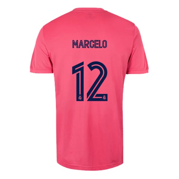 Trikot Real Madrid Auswarts NO.12 Marcelo 2020-21 Pink Fussballtrikots Günstig